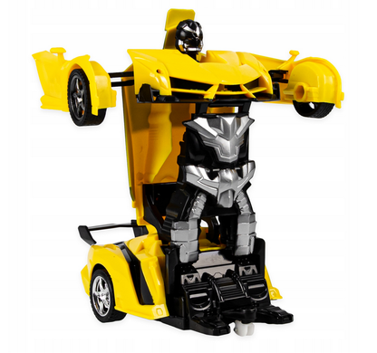 Робот дистанційного керування авто 2в1 складаний автомобіль, Жовтий