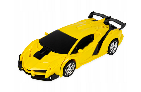 Робот дистанційного керування авто 2в1 складаний автомобіль, Жовтий
