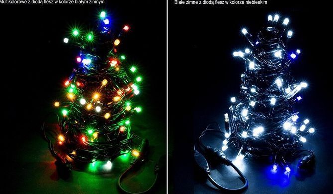 Новорічна гірлянда 300 LED, Довжина набору 25,5 м, Кабель 2,4 мм