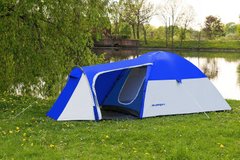 Палатка туристическая Presto Acamper Monsun 4 Pro проклеенные швы, 3500 мм синяя