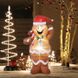 Надувний сніговик пряник Санта LED 150см