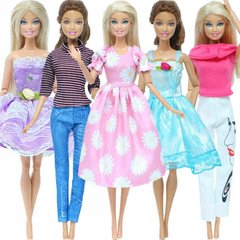 Комплект одягу для ляльок Doll Dresses x5