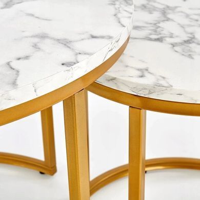 Набір з 2 журнальних столиків Paola Marble