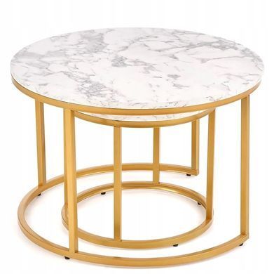 Набір з 2 журнальних столиків Paola Marble