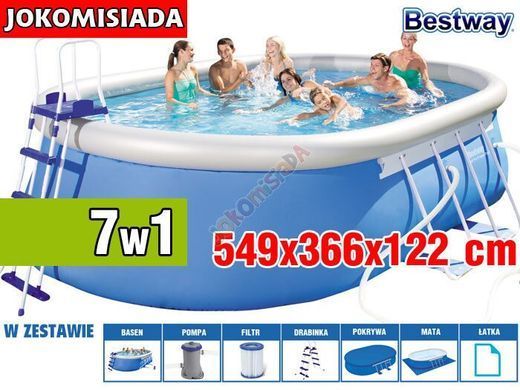 Бассейн надувной BESTWAY 549х366 см
