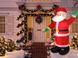 Надувное светодиодное рождественское украшение Санта-Клауса 250см
