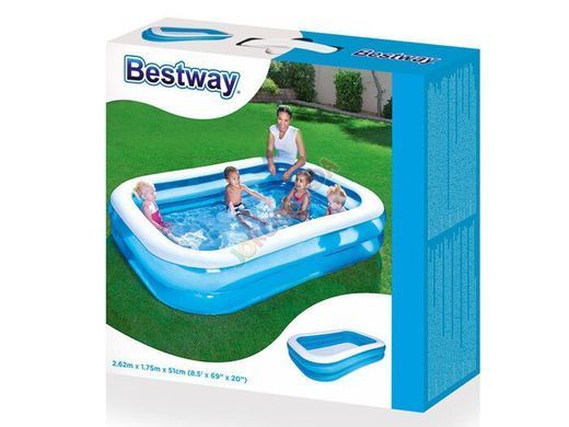 Бассейн надувной BESTWAY 262х175 см