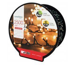 Новогодняя гирлянда теплый белый 2500 LED Ultra 55 м