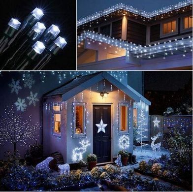 Новогодняя гирлянда 14,5 м 200 LED (Холодный белый цвет)