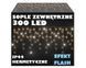 Новогодняя гирлянда бахрома теплый белый 300 LED + Flash 11 м - 1