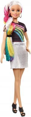 Кукла Барби Mattel с блестящими радужными волосами FXN96
