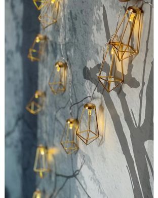 Гирлянда Черные фонари 20 LED Loft Белый теплый 3.15 м