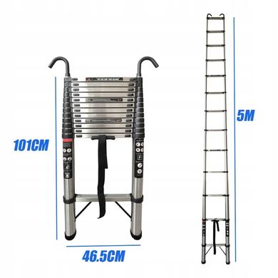 Лестница DayPlus 5 м сталь до 150 кг с крючками