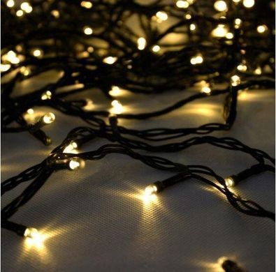 Новогодняя гирлянда 14,5 м 200 LED (Теплый белый цвет)