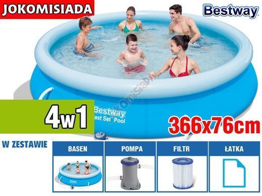 Бассейн надувной BESTWAY 366х76 см