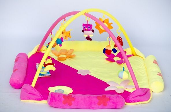 Дитячий ігровий коврик для малят-рожевий