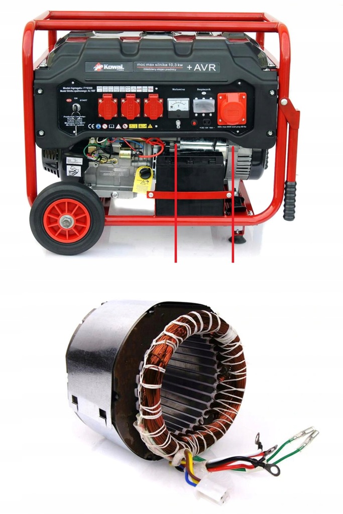 генераторная установка A6 10,3 кВт EL-START ток AVR + 4-тактный двигатель